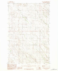 Download a high-resolution, GPS-compatible USGS topo map for Olson Coulee North, MT (1983 edition)