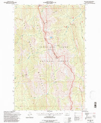 preview thumbnail of historical topo map of Teton County, MT in 1995