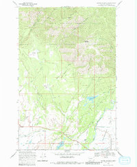 Download a high-resolution, GPS-compatible USGS topo map for Ovando Mountain, MT (1982 edition)