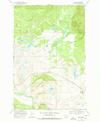 Download a high-resolution, GPS-compatible USGS topo map for Ovando, MT (1978 edition)