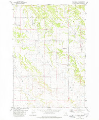 preview thumbnail of historical topo map of Yellowstone County, MT in 1980