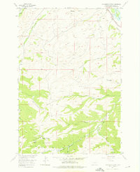 Download a high-resolution, GPS-compatible USGS topo map for Packsaddle Butte, MT (1976 edition)