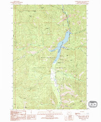 Download a high-resolution, GPS-compatible USGS topo map for Painted Rocks Lake, MT (1994 edition)