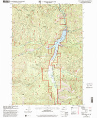 Download a high-resolution, GPS-compatible USGS topo map for Painted Rocks Lake, MT (2002 edition)