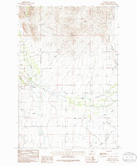 Download a high-resolution, GPS-compatible USGS topo map for Parker, MT (1986 edition)