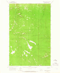 Download a high-resolution, GPS-compatible USGS topo map for Parsnip Mountain, MT (1966 edition)