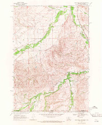 Download a high-resolution, GPS-compatible USGS topo map for Pass Creek West, MT (1971 edition)