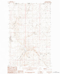 Download a high-resolution, GPS-compatible USGS topo map for Pea Lake, MT (1984 edition)