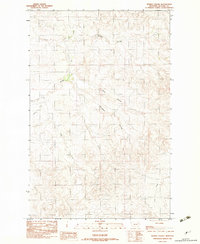 Download a high-resolution, GPS-compatible USGS topo map for Pedigo Coulee, MT (1983 edition)