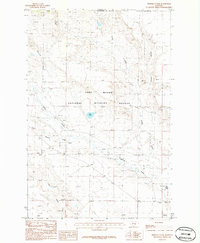 Download a high-resolution, GPS-compatible USGS topo map for Pender Coulee, MT (1986 edition)