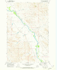 Download a high-resolution, GPS-compatible USGS topo map for Pennock Creek, MT (1973 edition)