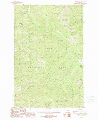Download a high-resolution, GPS-compatible USGS topo map for Penrose Peak, MT (1988 edition)
