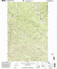 Download a high-resolution, GPS-compatible USGS topo map for Penrose Peak, MT (2003 edition)