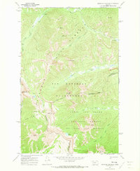 Download a high-resolution, GPS-compatible USGS topo map for Pentagon Mountain, MT (1973 edition)