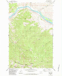 Download a high-resolution, GPS-compatible USGS topo map for Perma, MT (1985 edition)