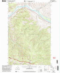 Download a high-resolution, GPS-compatible USGS topo map for Perma, MT (2003 edition)