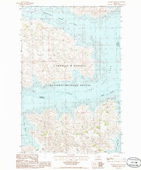 Download a high-resolution, GPS-compatible USGS topo map for Peterson Point, MT (1986 edition)