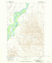 Download a high-resolution, GPS-compatible USGS topo map for Piche, MT (1970 edition)