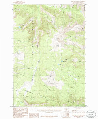 Download a high-resolution, GPS-compatible USGS topo map for Picket Pin Mountain, MT (1986 edition)