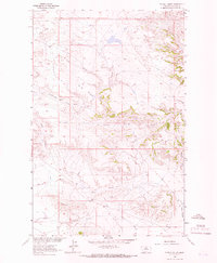 Download a high-resolution, GPS-compatible USGS topo map for Pigtail Coulee, MT (1966 edition)