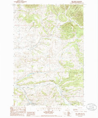 Download a high-resolution, GPS-compatible USGS topo map for Pike Creek, MT (1986 edition)