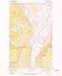1968 Map of Babb, MT, 1972 Print