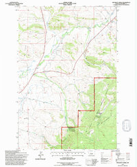 Download a high-resolution, GPS-compatible USGS topo map for Pinchout Creek, MT (1997 edition)