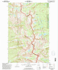 Download a high-resolution, GPS-compatible USGS topo map for Piper-Crow Pass, MT (1996 edition)