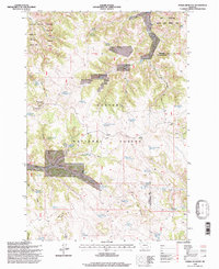 preview thumbnail of historical topo map of Rosebud County, MT in 1995
