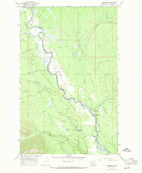 Download a high-resolution, GPS-compatible USGS topo map for Polebridge, MT (1971 edition)