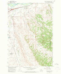 Download a high-resolution, GPS-compatible USGS topo map for Pompeys Pillar, MT (1971 edition)
