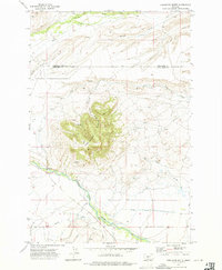 Download a high-resolution, GPS-compatible USGS topo map for Porcupine Butte, MT (1975 edition)
