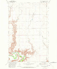 Download a high-resolution, GPS-compatible USGS topo map for Poverty Coulee SE, MT (1973 edition)