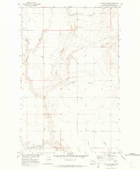 Download a high-resolution, GPS-compatible USGS topo map for Poverty Coulee, MT (1973 edition)