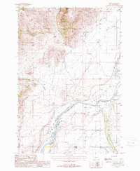 Download a high-resolution, GPS-compatible USGS topo map for Pray, MT (1988 edition)