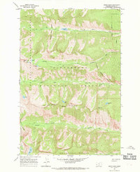 Download a high-resolution, GPS-compatible USGS topo map for Printz Ridge, MT (1969 edition)