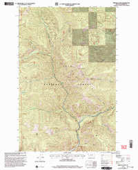 Download a high-resolution, GPS-compatible USGS topo map for Priscilla Peak, MT (2003 edition)