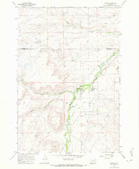 Download a high-resolution, GPS-compatible USGS topo map for Pryor, MT (1971 edition)