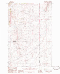 Download a high-resolution, GPS-compatible USGS topo map for Radersburg SW, MT (1986 edition)