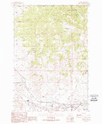 Download a high-resolution, GPS-compatible USGS topo map for Ramsay, MT (1989 edition)