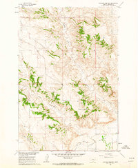 preview thumbnail of historical topo map of Treasure County, MT in 1960