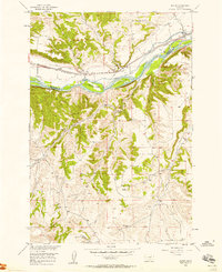 preview thumbnail of historical topo map of Carbon County, MT in 1956