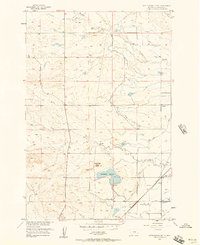 preview thumbnail of historical topo map of Yellowstone County, MT in 1956