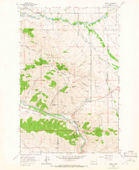 Download a high-resolution, GPS-compatible USGS topo map for Ravalli, MT (1966 edition)