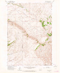 Download a high-resolution, GPS-compatible USGS topo map for Red Canyon, MT (1964 edition)