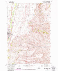 Download a high-resolution, GPS-compatible USGS topo map for Red Lodge East, MT (1986 edition)