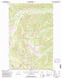 Download a high-resolution, GPS-compatible USGS topo map for Red Meadow Lake, MT (1997 edition)