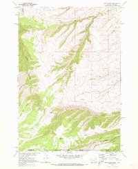 preview thumbnail of historical topo map of Big Horn County, MT in 1969