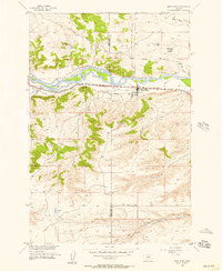 Download a high-resolution, GPS-compatible USGS topo map for Reed Point, MT (1957 edition)