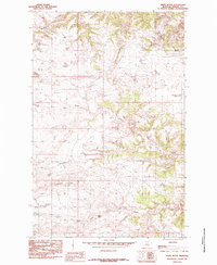 Download a high-resolution, GPS-compatible USGS topo map for Reppe Butte, MT (1985 edition)
